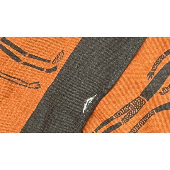 Vintage Scarf - African Dancers - Signed - Brown - 26" x 26" - Picture 6 of 6